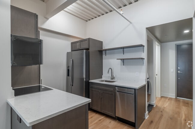 Estudio - 555 pies cuadrados - Cocina - The Apartments at 101 North Queen