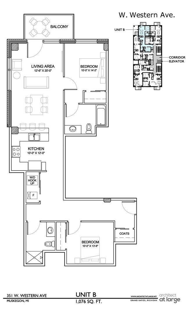 Plano de planta B - Lake View Lofts