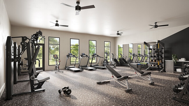 Fitness Center Rendering - Arbor & Stone at Morton Ranch