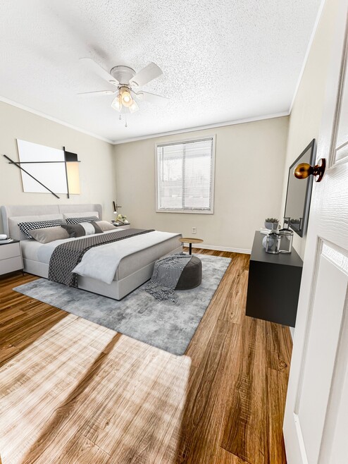 Relax in cozy bedrooms that offer plenty of storage and natural light, creating a perfect retreat at the end of the day. - Royal Glen Apartments