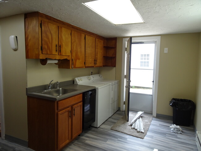 Kitchen with back entrance - 67 Washington St