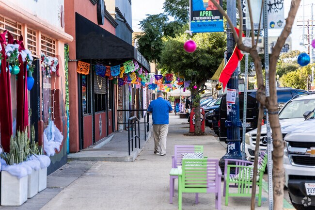 Logan Avenue offers many unique storefronts and restaurants in Barrio Logan.