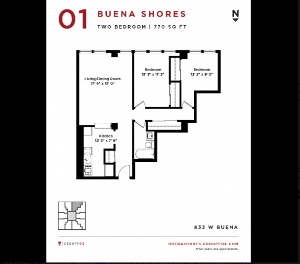 833 West Buena Ave., Unit 8331301, Chicago, IL 60613 - 822 W Buena Ave
