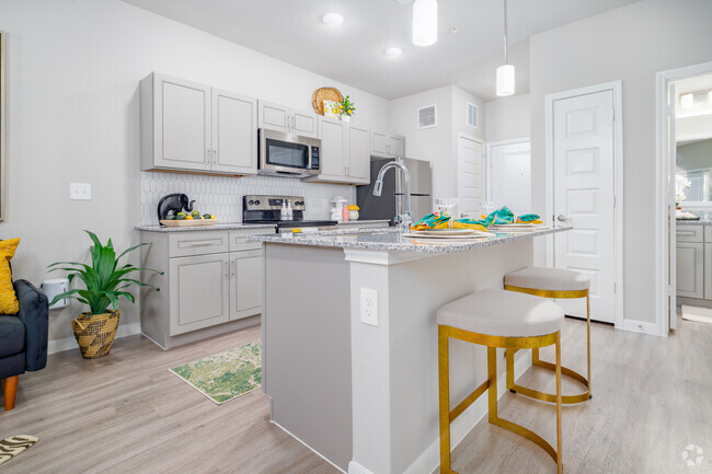 1HAB, 1BA - Cocina de 647 pies cuadrados - Westpointe Oaks Apartments