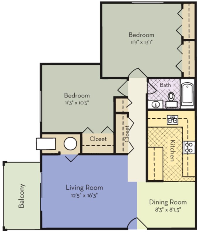 Primary Photo - 2 Bedroom 1 Bath