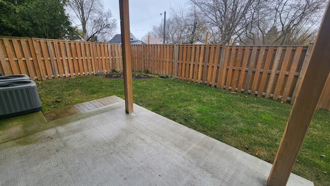 Backyard with Natural Gas BBQ Hookup with Grass Maintained by Landlord - 300 Walnut St