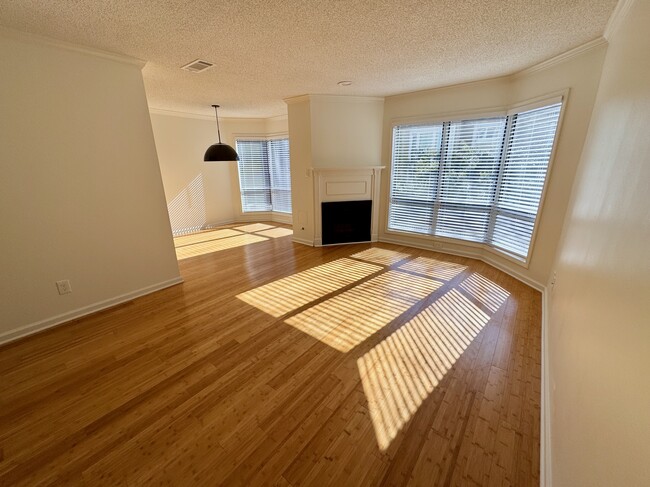 sunny living room with view into dining room - 209 14th St. NE #119