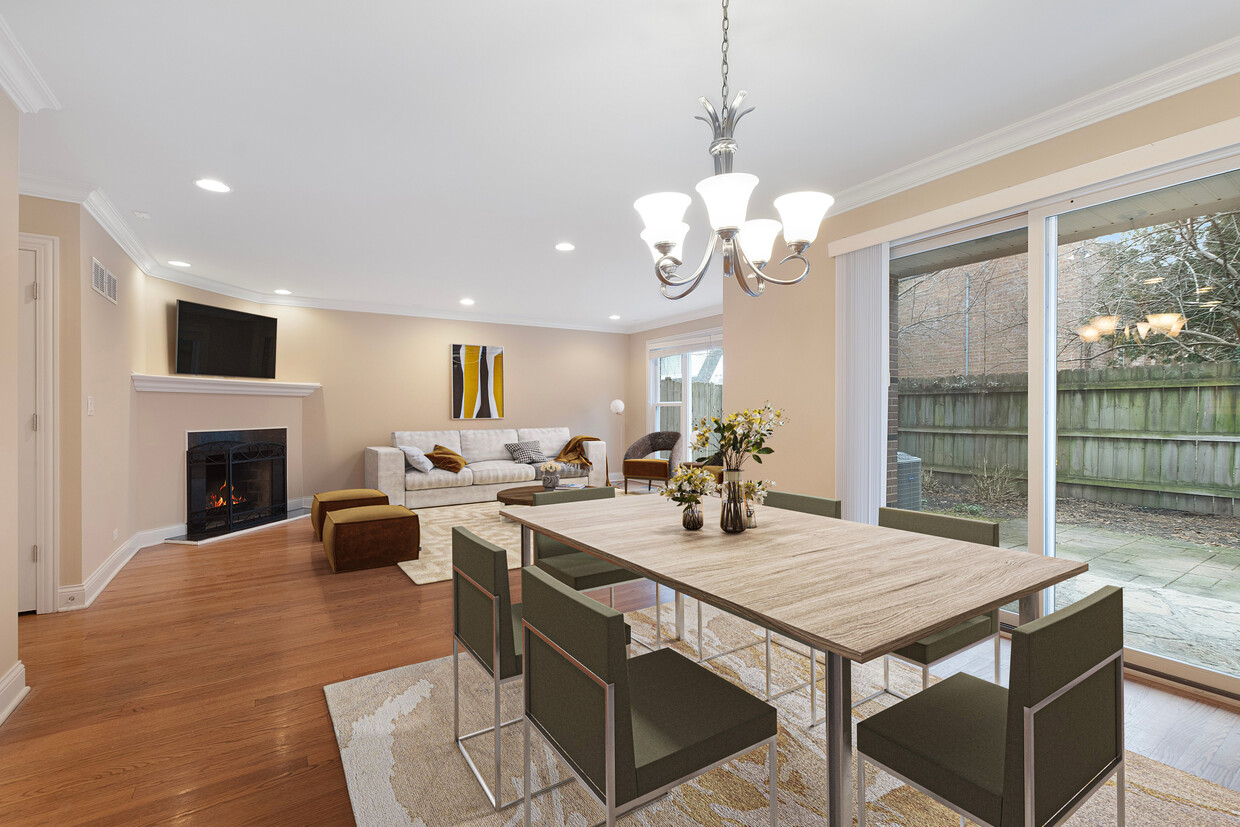 Staged Living Room - 468 Green Bay Rd