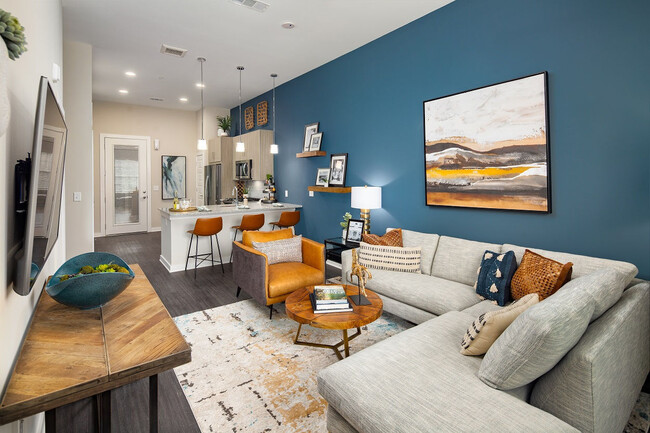 Living Room and Dining Area - The Edison Sugarloaf Apartments