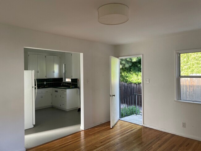 Kitchen and entry from living room - 2328 Moss Ave