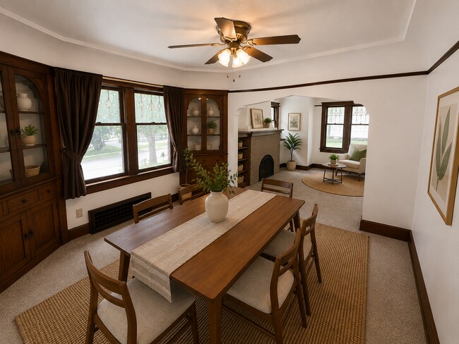 Comedor decorado virtualmente - 2176 S 64th St