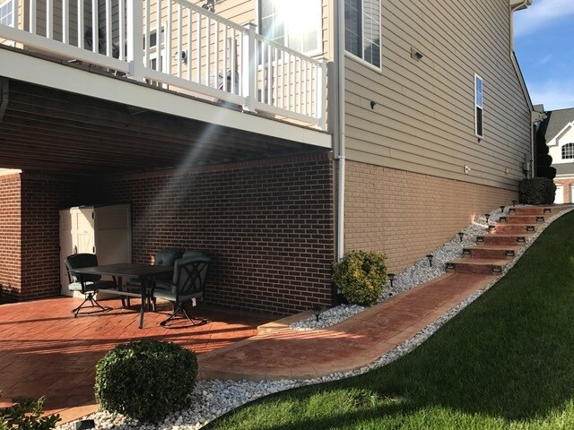 Private Sidewalk and Patio - 2852 Compass Cir