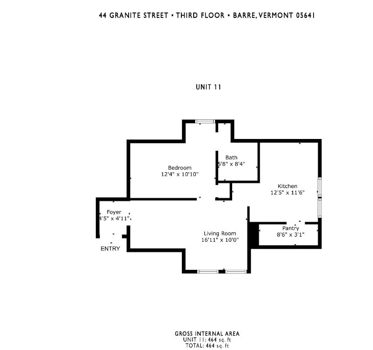 44 Granite St Unit 3, Barre, VT 05641 Room for Rent in Barre, VT