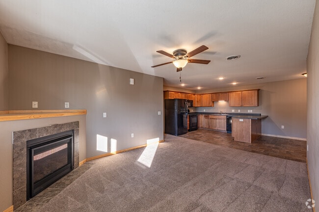 3BR, 2BA - 1,400SF - Living Room/Kitchen - Wissota Bldg 01