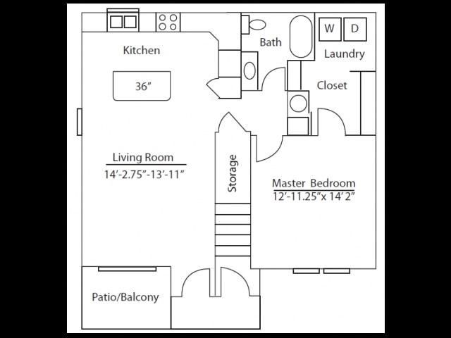 1BR/1BA - Monarch Crossing