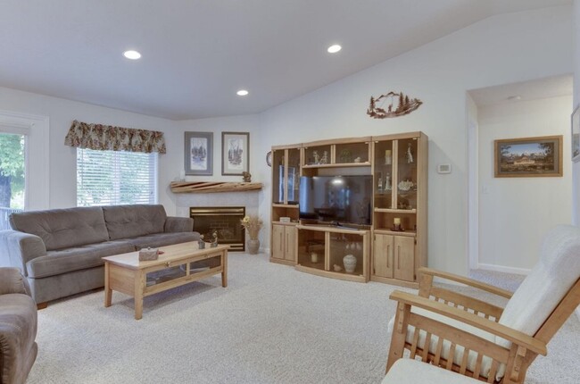 Living room with gas fireplace - 2165 NW Canyon Dr