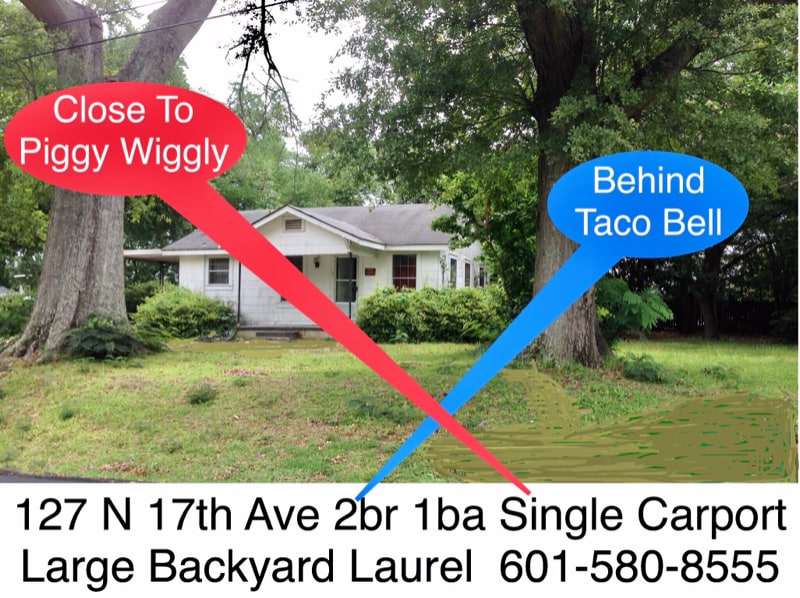 127 N 17th Ave, Laurel, MS 39440 House Rental in Laurel, MS