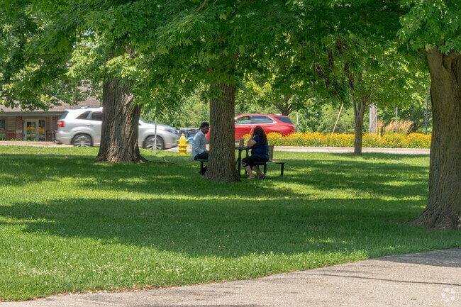 There are plenty of shady spots at Portage Creek Bicentennial Park to have a picnic.