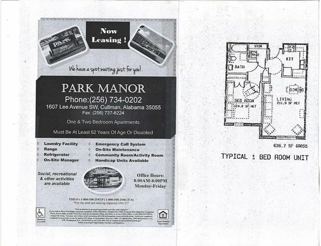 park manor apartments cullman