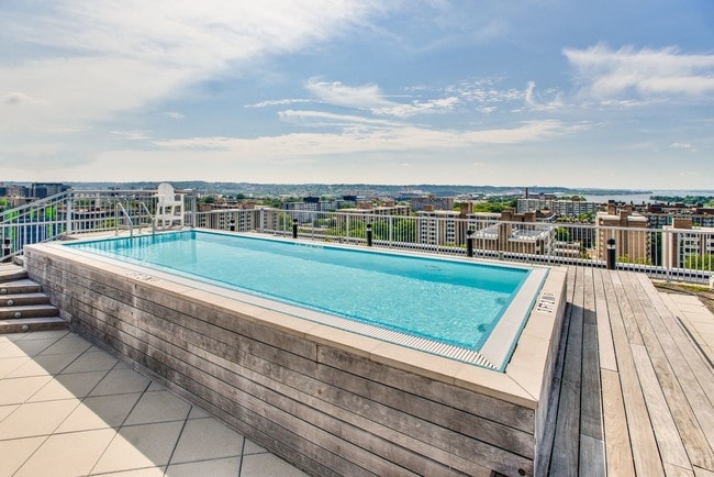 Both Lex and Leo feature rooftop pools with great views of Washington DC - Leo at Waterfront
