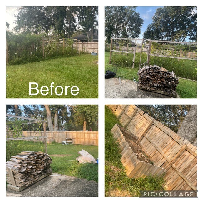 Yard, before - 15035 S Shadow Creek Dr