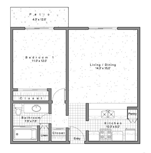 1BR/1BA - Casa Bonita Apartments
