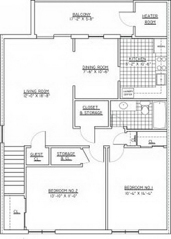 Crestwood Square de dos habitaciones - Klockner Woods