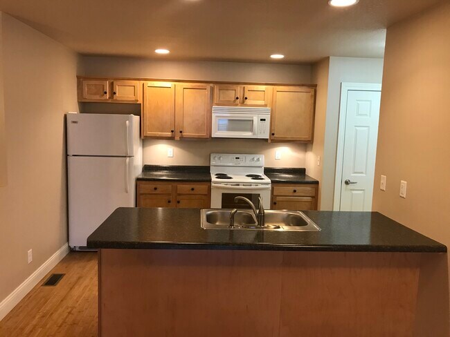 Kitchen has refrigerator, electric range, above range microwave, and dishwasher. - 113 Scenic Dr