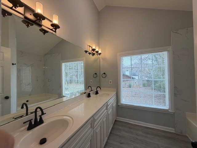 master bath double vanities - 1005 Wenham Ln