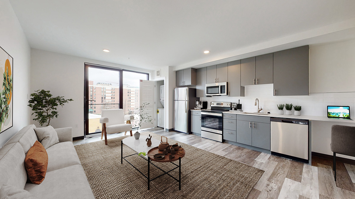 1BR /1BA - 541 SF - Estilo 1.5 - Art District Lofts