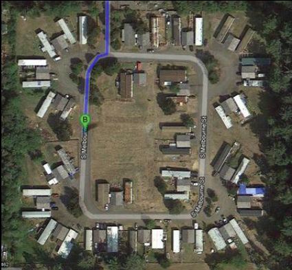 Aerial Photo - West Aire Mobile Home Park