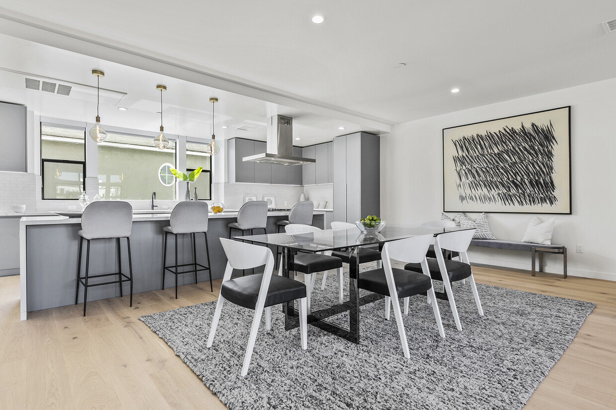 Open Kitchen-Dining Area Staged - Model Unit - 6701 W Eden Ter