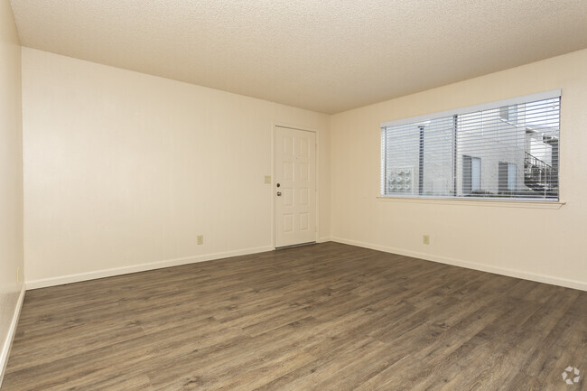 2 Bedroom - Living Room - Cedar Apartments