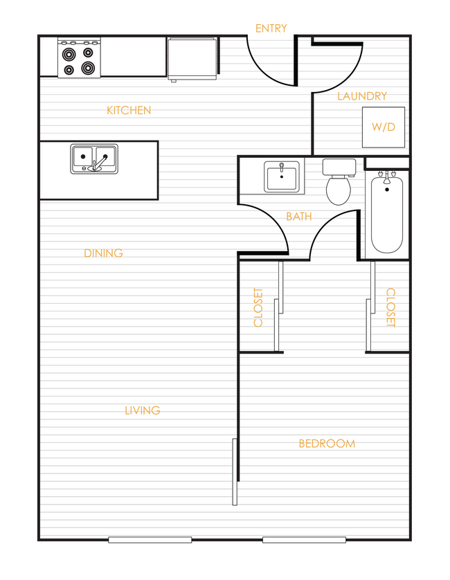 Un dormitorio Un baño A - Cadence