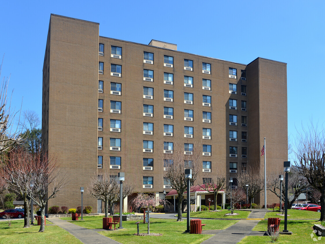 View from the southwest - Regency Towers