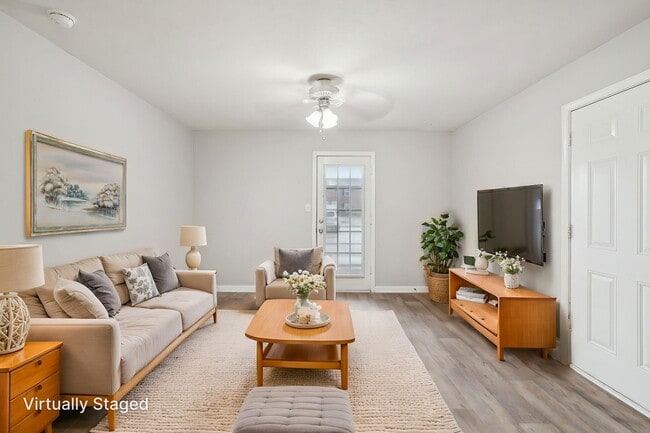3301 Royster Apartments- Living Room Virtually Staged - The Reserve at Royster