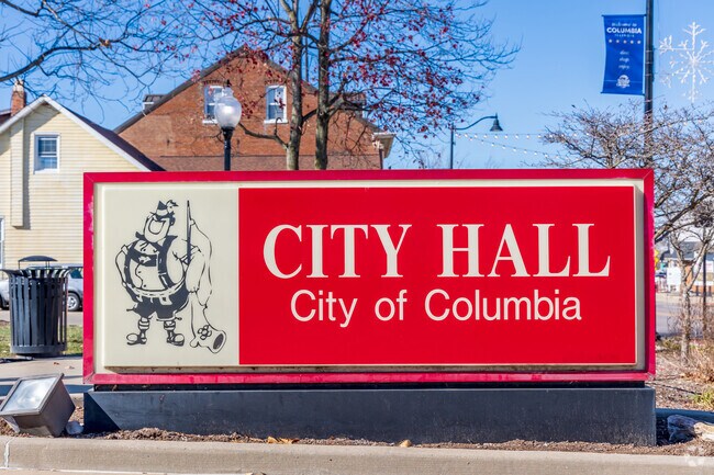 Columbia City Hall is located in a historic building downtown.