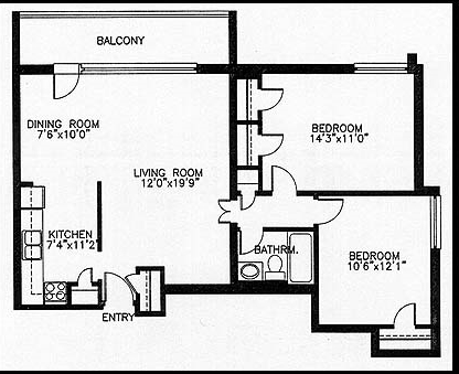 2BR/1BA - 3000 Dufferin St