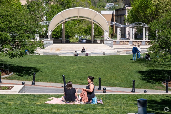 The Pack Square Park is considered Asheville's front yard.