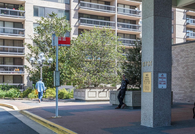 Bus Stop in front of the Lobby - 3701 S George Mason Dr