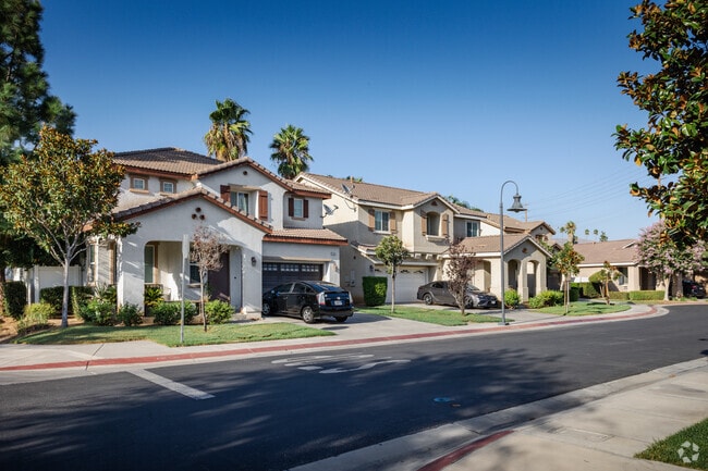Spanish-style homes line Hunter Industrial Park's streets.