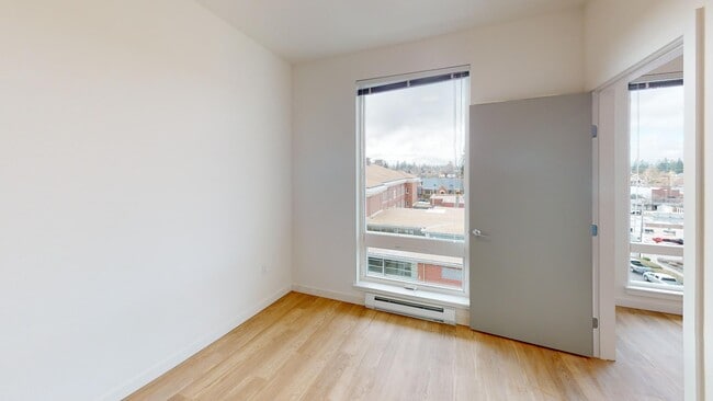 One Bed One Bath 557SQ.FT. Bedroom - Proctor Flats