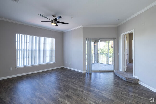 3BR, 2BA - 1,461SF - Living Room - Crosswynde by ARIUM