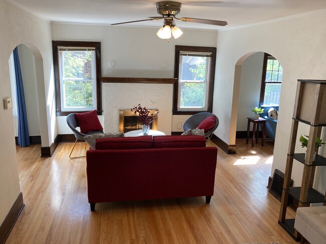 Living Room from Stairs - 113 Fairview St