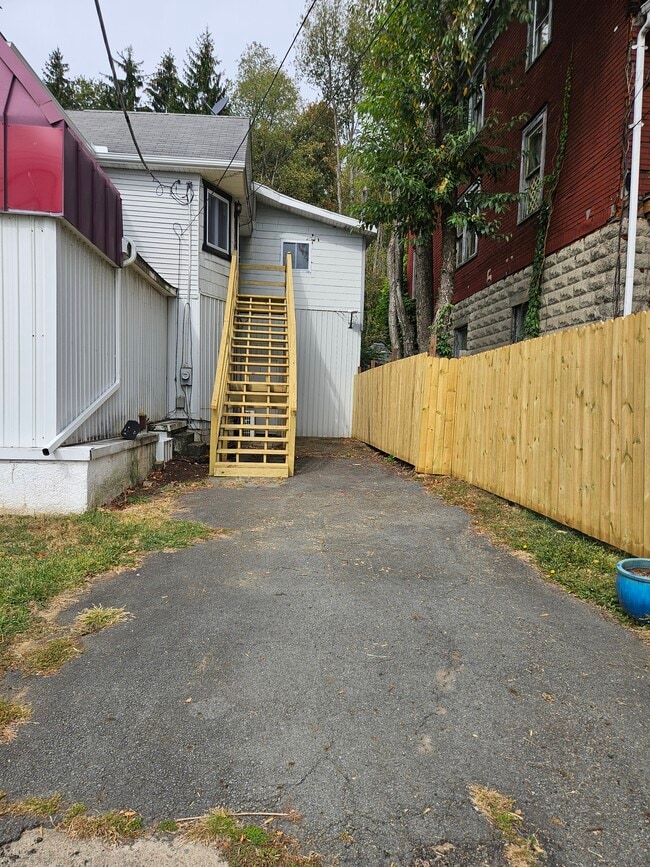 Off street parking/entry steps - 305 Main St