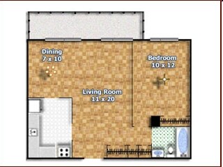 1 chambre/1 salle de bain - Roxdin Court