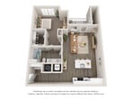 This 730 square foot apartment in Normal, Illinois, offers a thoughtfully designed living space. The single-story layout maximizes efficiency, featuring one bedroom and one bathroom. The heart of the home is an open-concept living area that seamlessly integrates the kitchen and living room.

The modern kitchen is a standout feature, boasting a combination of white upper cabinets and darker lower cabinets for visual interest. Stainless steel appliances, including a refrigerator and built-in microwave, add a contemporary touch. A central island with a sink provides additional counter space and defines the kitchen area.

The living room is spacious and bright, with hardwood flooring that extends throughout most of the apartment. Large windows allow ample natural light, creating an airy atmosphere. The bedroom, measuring 200 square feet, offers plush carpeting for comfort and a closet for storage.

The bathroom features a single vanity with ample counter space, a modern fixture, and a combination tub/shower. The apartment also includes a dedicated closet space with wire shelving for additional storage.

Throughout the space, neutral wall colors and clean lines contribute to a modern, minimalist aesthetic. Recessed lighting and pendant fixtures in the kitchen provide both ambient and task lighting. This well-designed apartment efficiently utilizes its 730 square feet to create a comfortable and stylish living environment.