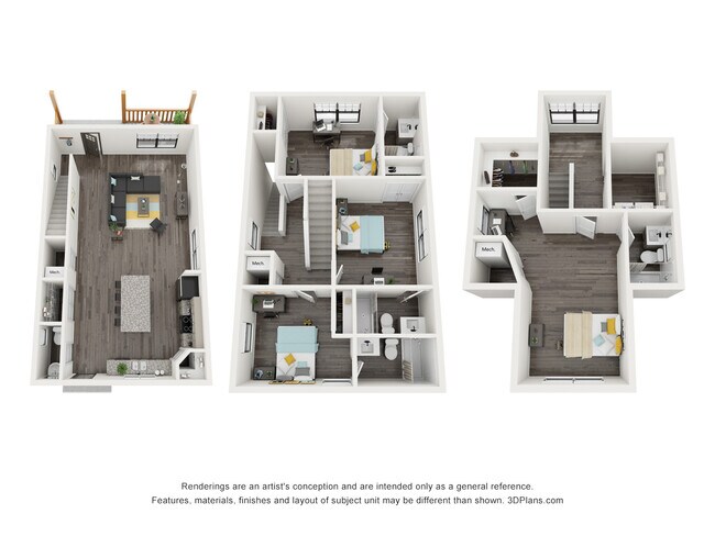 Plano de planta D1 - Haven Blacksburg