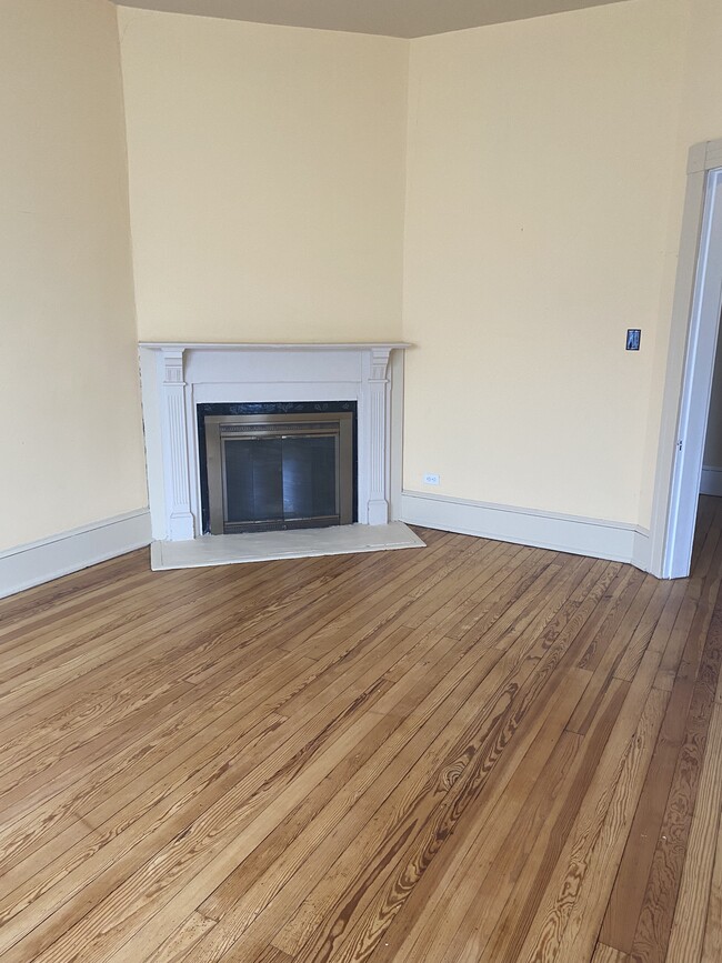 Vista de la chimenea del salón - 312 Amherst St