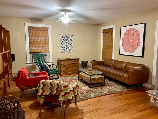 Living room and dining room are one space, great flow! - 202 Laurel St